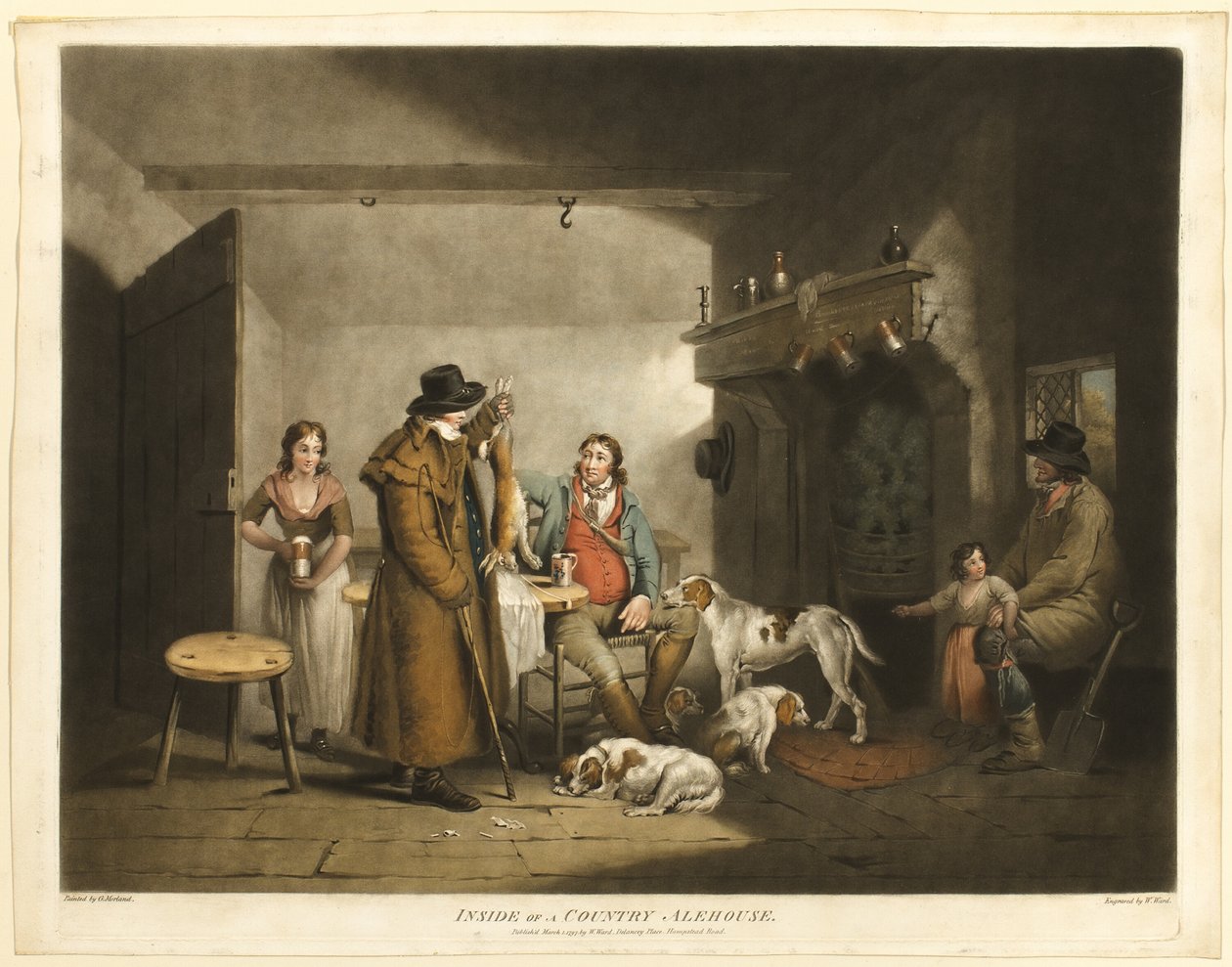 Uvnitř venkovského pivnice od William Ward