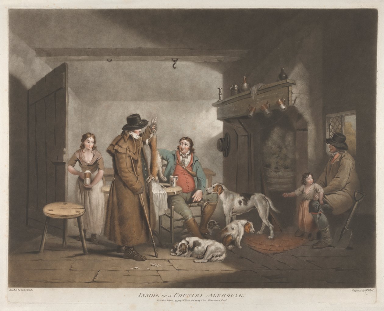 Uvnitř venkovského pivnice od William Ward