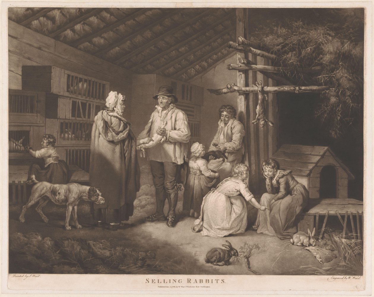 Prodejce králíků Prodej králíků (název na předmětu) od William Ward