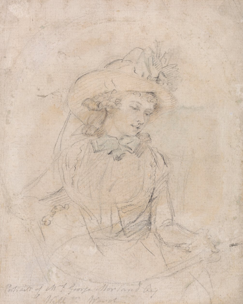 Portrétní studie paní George Morlandové od William Ward