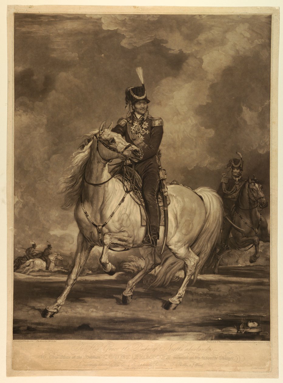 Hetman Count Platoff nasazený na svou oblíbenou nabíječku od William Ward