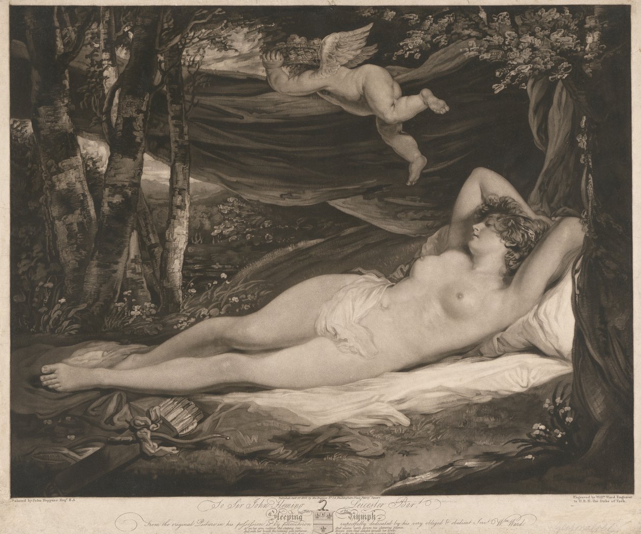 Spící nymfa od William Ward
