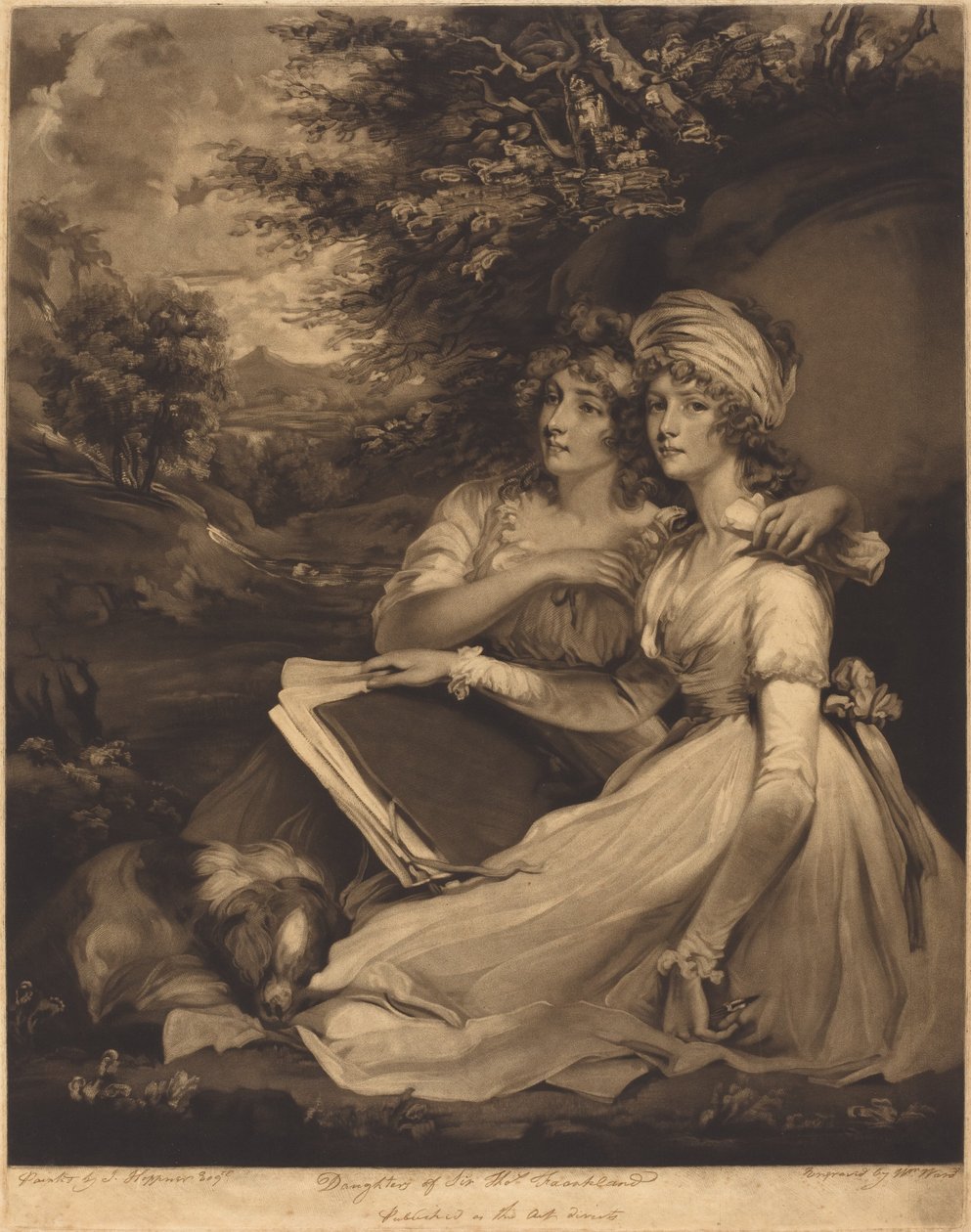 Dcery sira Thomase Franklanda od William Ward after John Hoppner