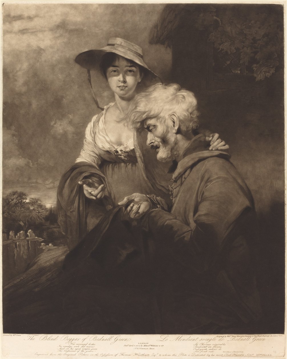 Slepý žebrák Bednall Green od William Ward after William Owen