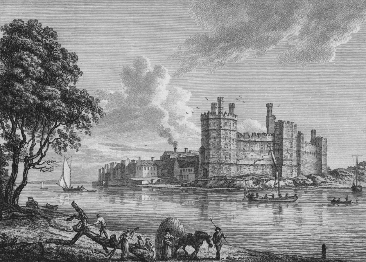 Zámek Caernarvon, 1778 od William Watts