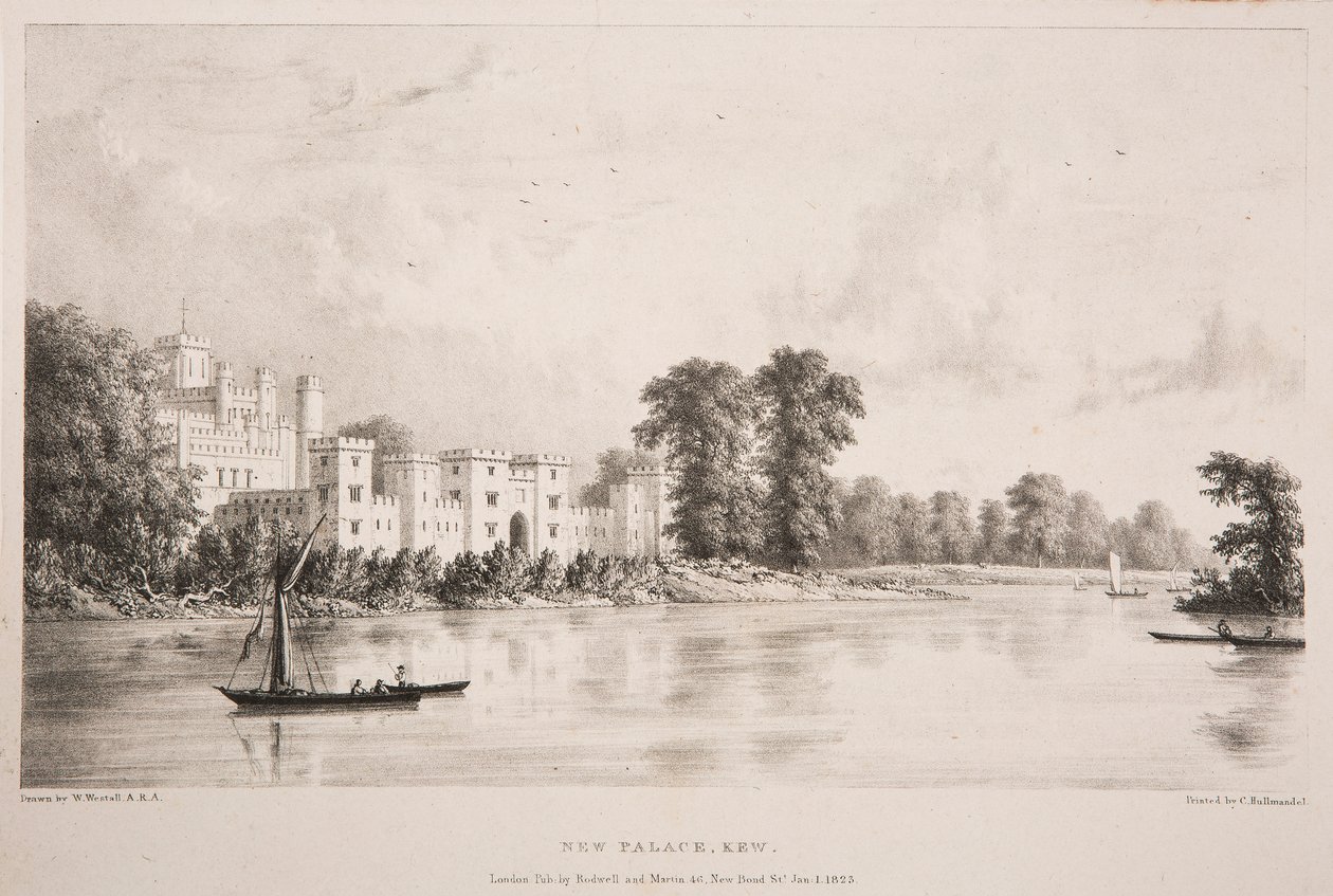 Nový palác, Kew od William Westall