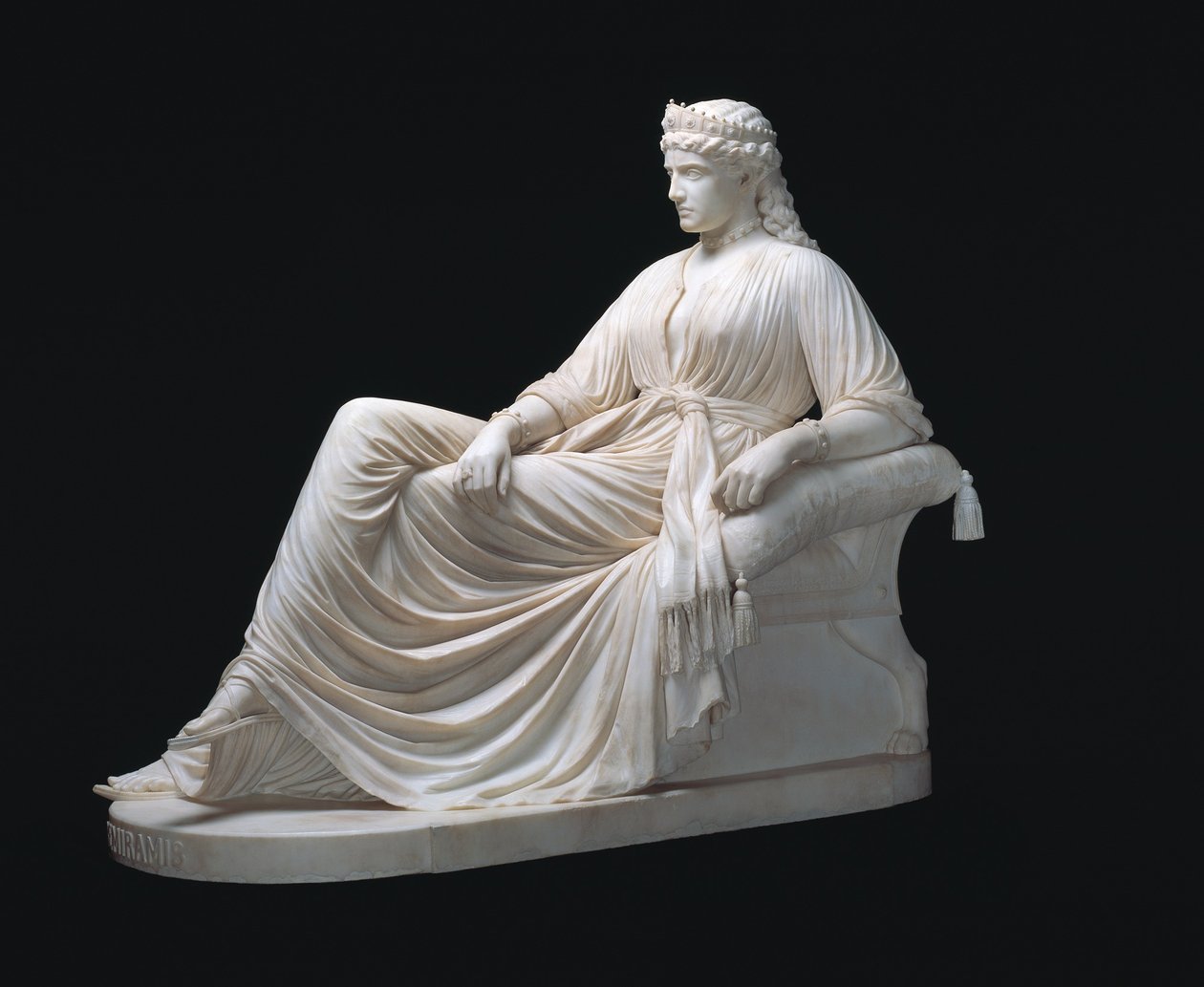 Semiramis, navržený 1872, vyřezaný 1873 (mramor) od William Wetmore Story