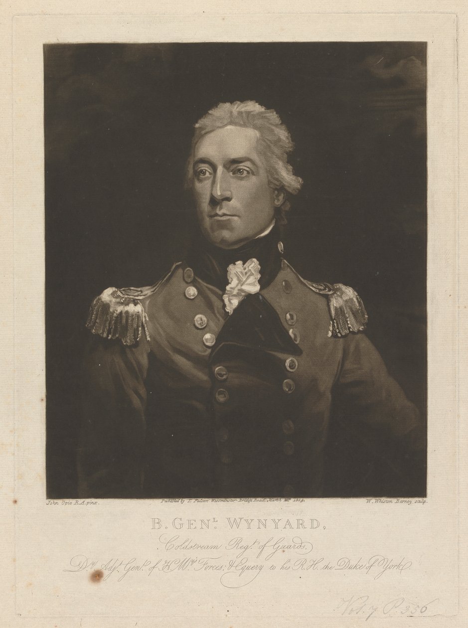 Generálporučík William Wynyard od William Whiston Barney