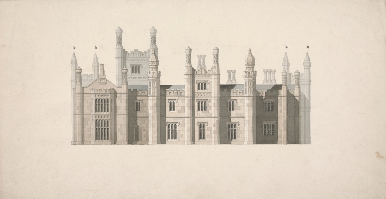Povýšení navrženého designu pro Cambridge Colleges od William Wilkins