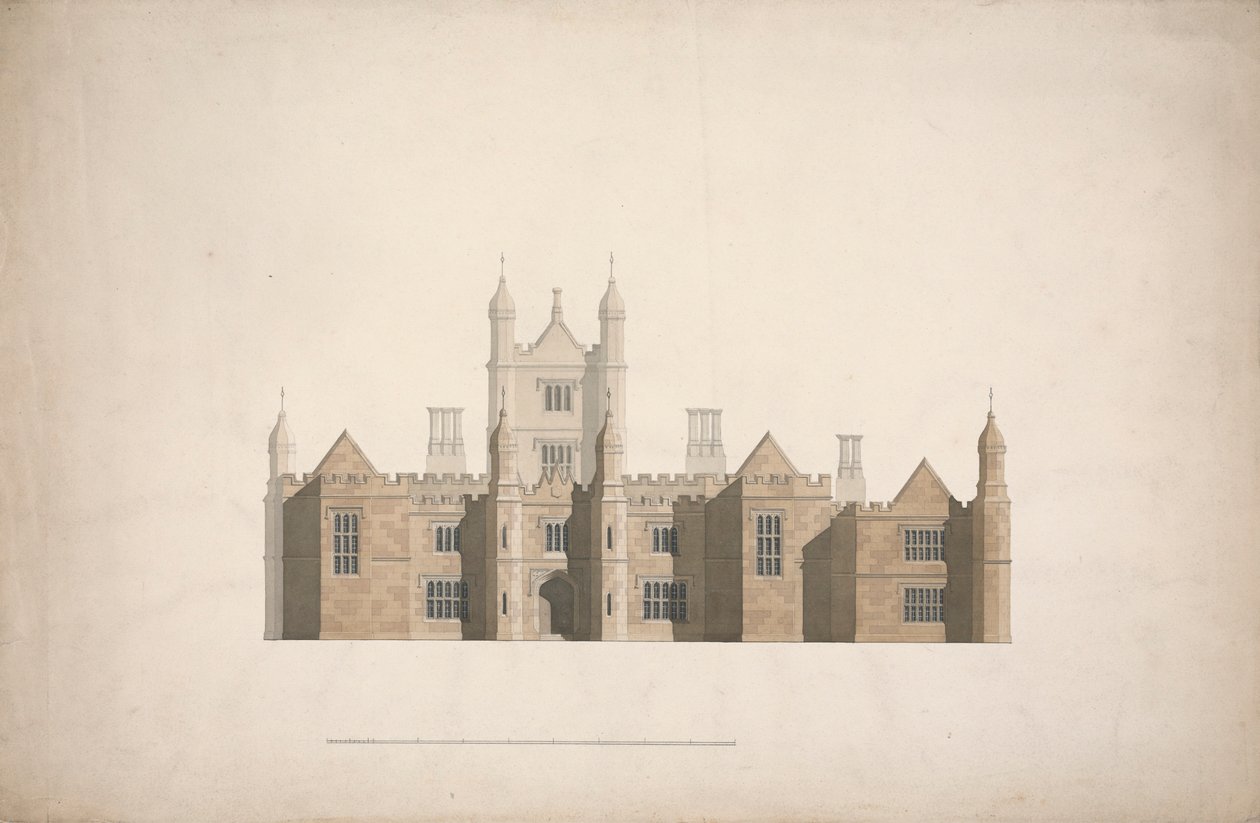 Povýšení navrženého designu pro Cambridge Colleges od William Wilkins