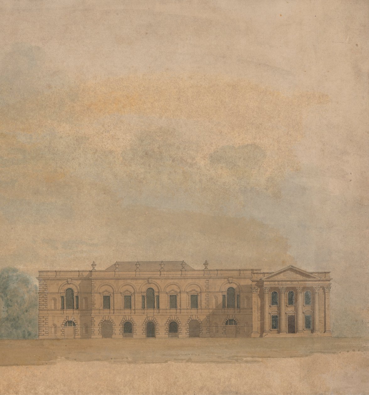 Povýšení navrženého designu pro Cambridge Colleges od William Wilkins