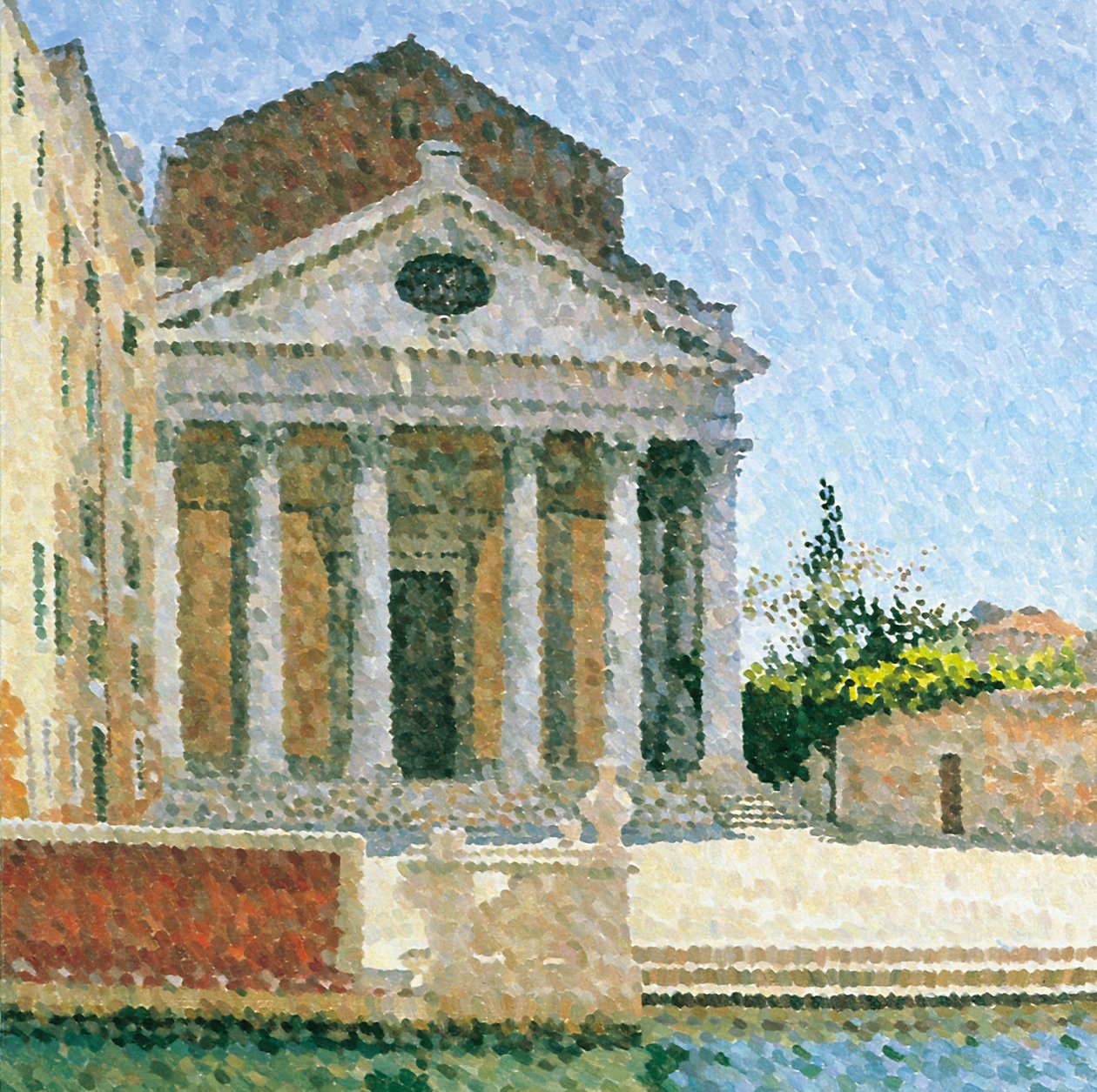 San Nicola dei Tolentini, Benátky, 2001 (olej na plátně) od William Wilkins
