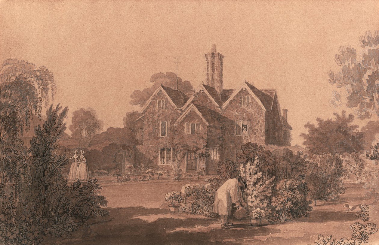Dům v Remenham, poblíž Henley-on-Thames od William Woollett