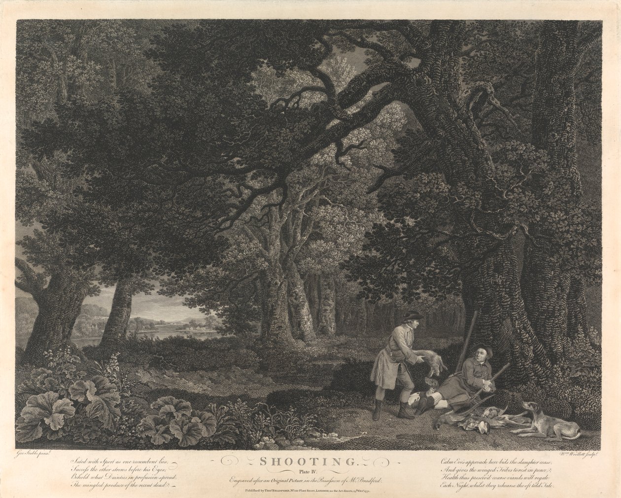 Střelba, Talíř IV od William Woollett