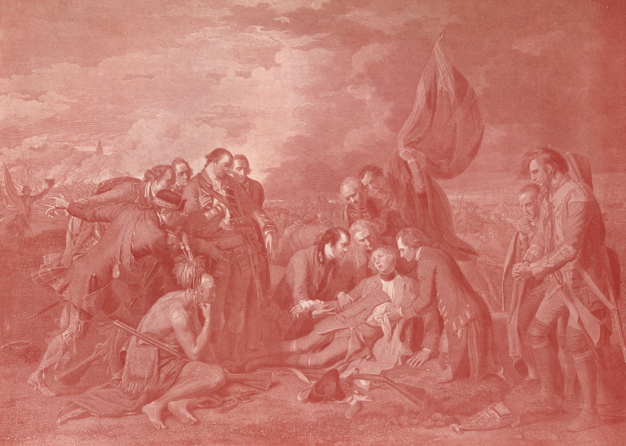 Smrt generála Wolfa, c1776 1909 od William Woollett