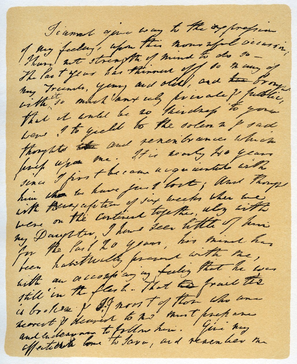 Dopis od Williama Wordswortha o smrti Samuela Taylora Coleridge, 29. července 1834. od William Wordsworth