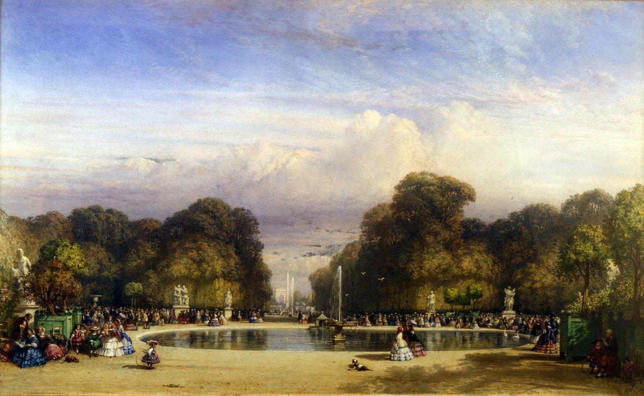 Tuileries Gardens, Paříž od William Wyld