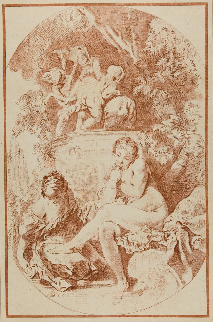 Bathsheba, ze sbírky tisků v imitaci kreseb od William Wynne Ryland