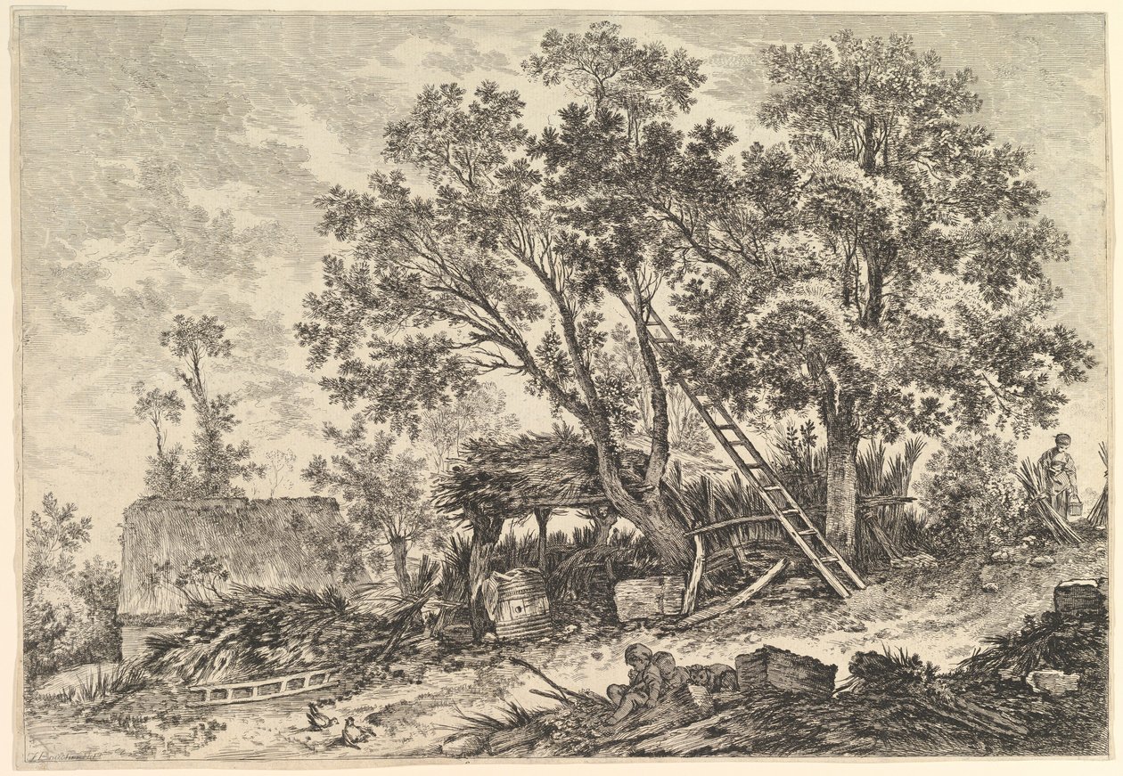 IIe. Vue de Fronville 2. Pohled na Fronville, 18. století. od William Wynne Ryland