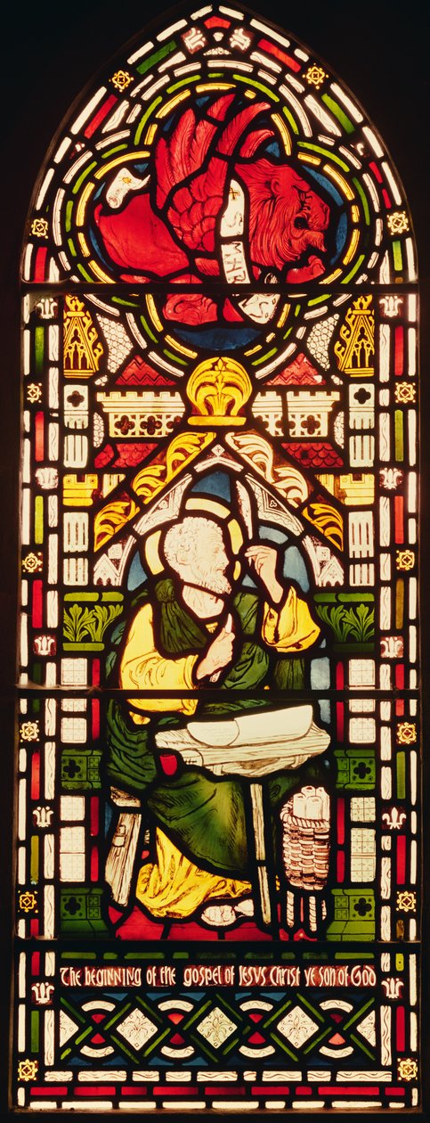 Svatý Marek, kolem roku 1870 (vitráže) od William and Company Morris