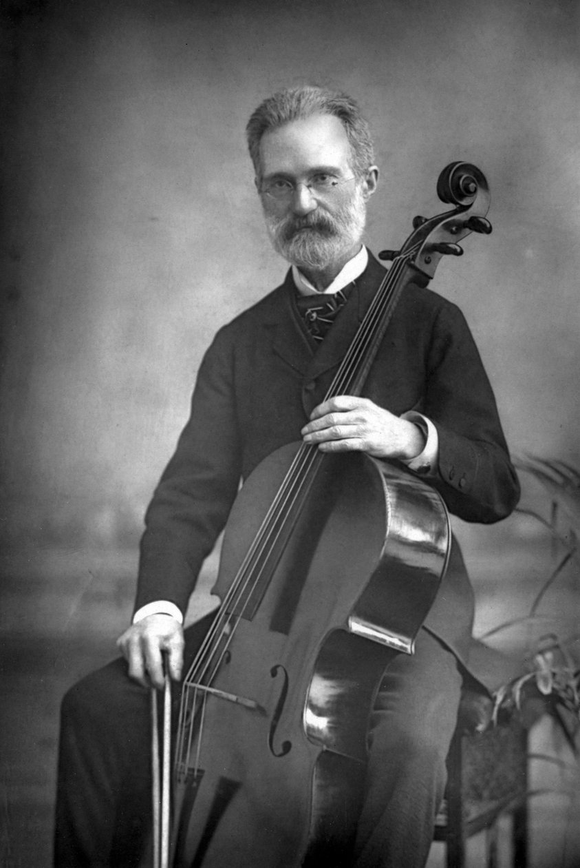 Carlo Alfredo Piatti 1822-1901, italský violoncellista, 1890. od William and Daniel Downey