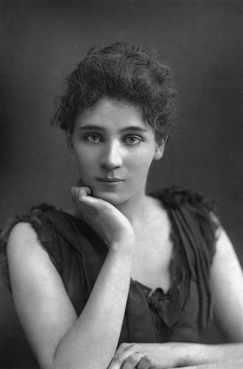 Elizabeth Robins 1862-1952, americká herečka, dramatik, romanopisec a sufražetka, 1893. od William and Daniel Downey
