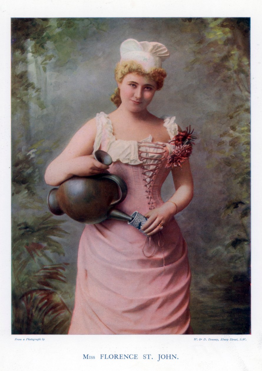 Florence St John , anglická herečka a zpěvačka, 1901. od William and Daniel Downey