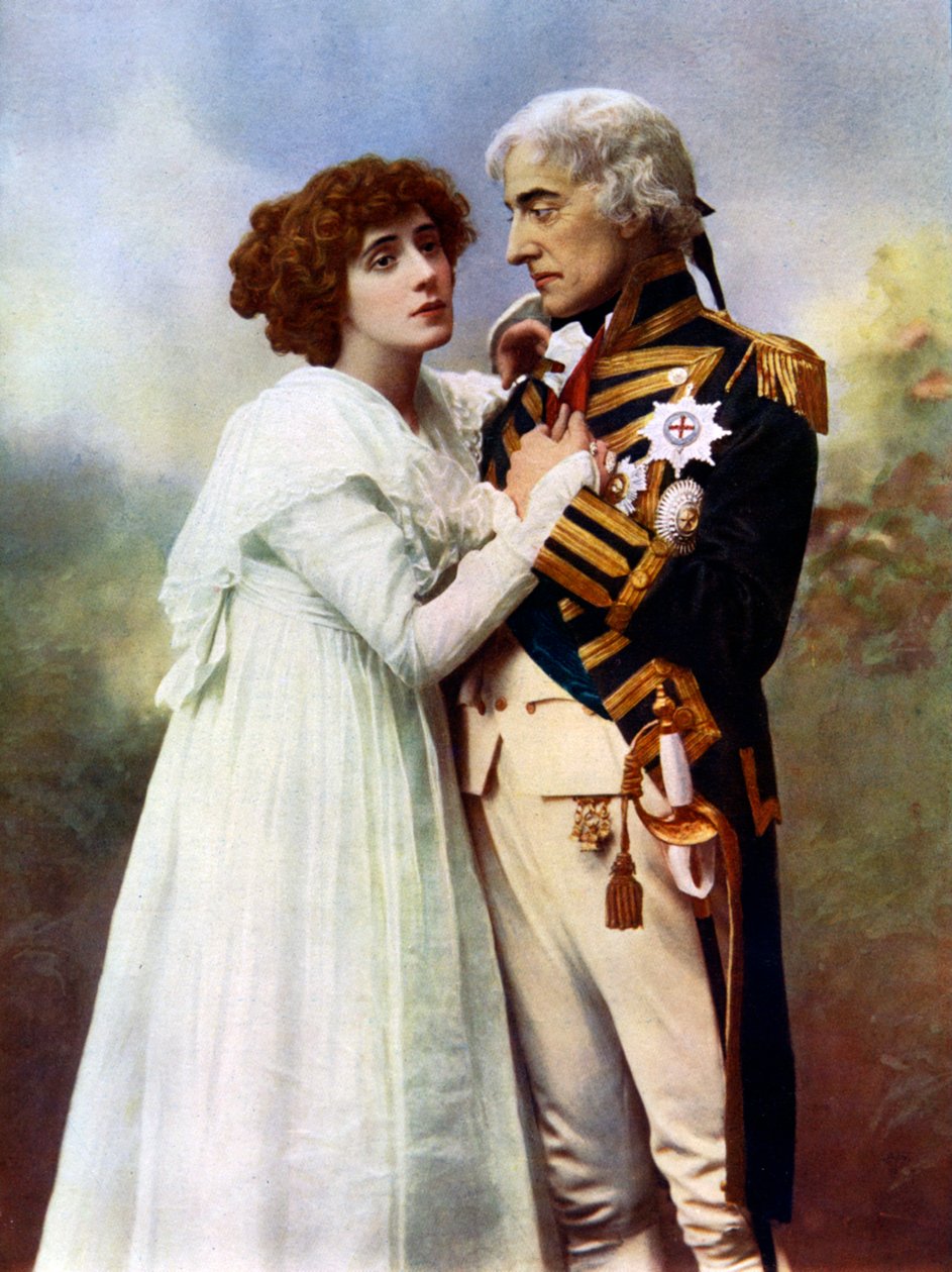 Johnston Forbes-Robertson 1853-1937 a paní Patrick Campbell 1865-1940, 1899-1900. od William and Daniel Downey