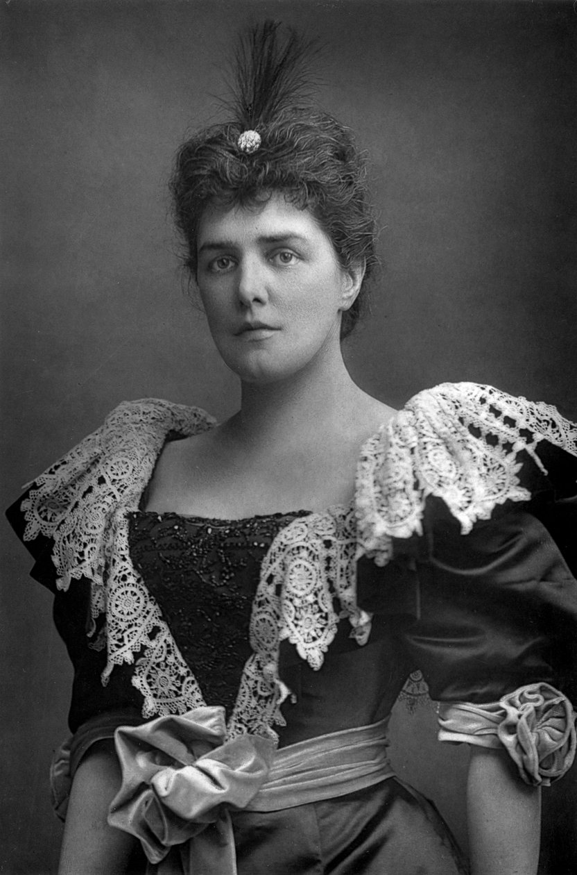 Lady Randolph Churchill 1854-1921, kráska americké společnosti, 1893. od William and Daniel Downey
