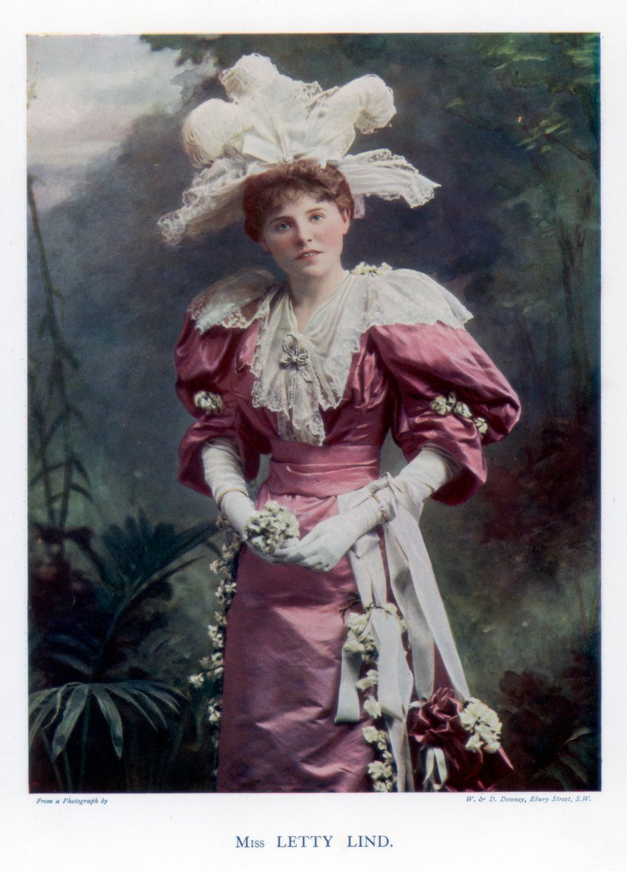 Letty Lind , herečka a tanečnice, 1901. od William and Daniel Downey