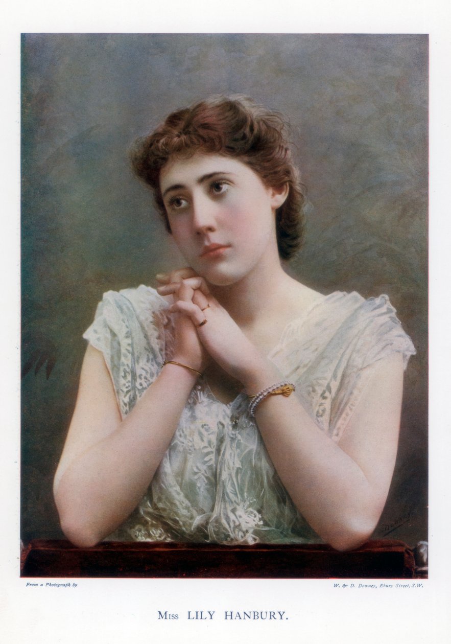 Lily Hanbury , anglická divadelní herečka, 1901. od William and Daniel Downey