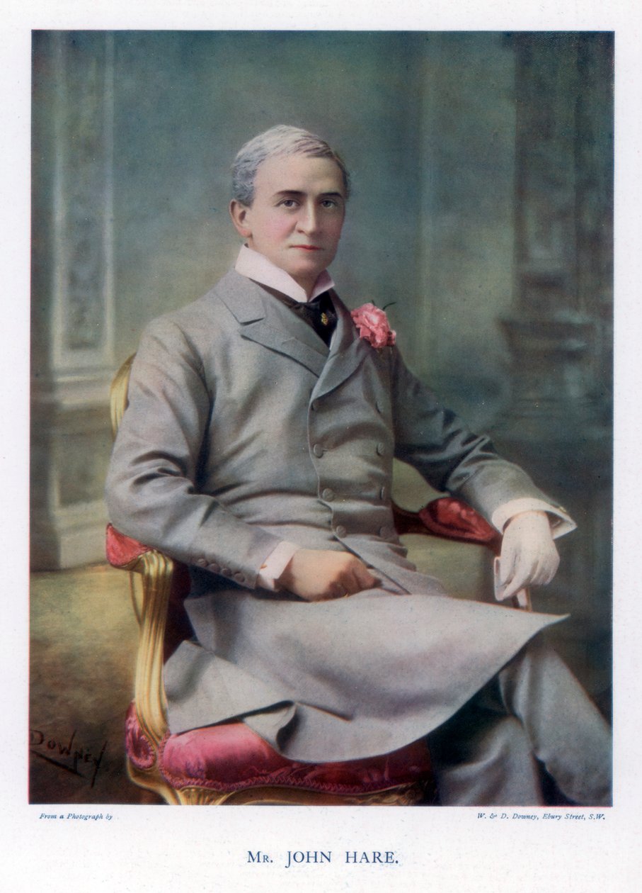 Sir John Hare , anglický herec a manažer Garrick Theatre, 1901. od William and Daniel Downey
