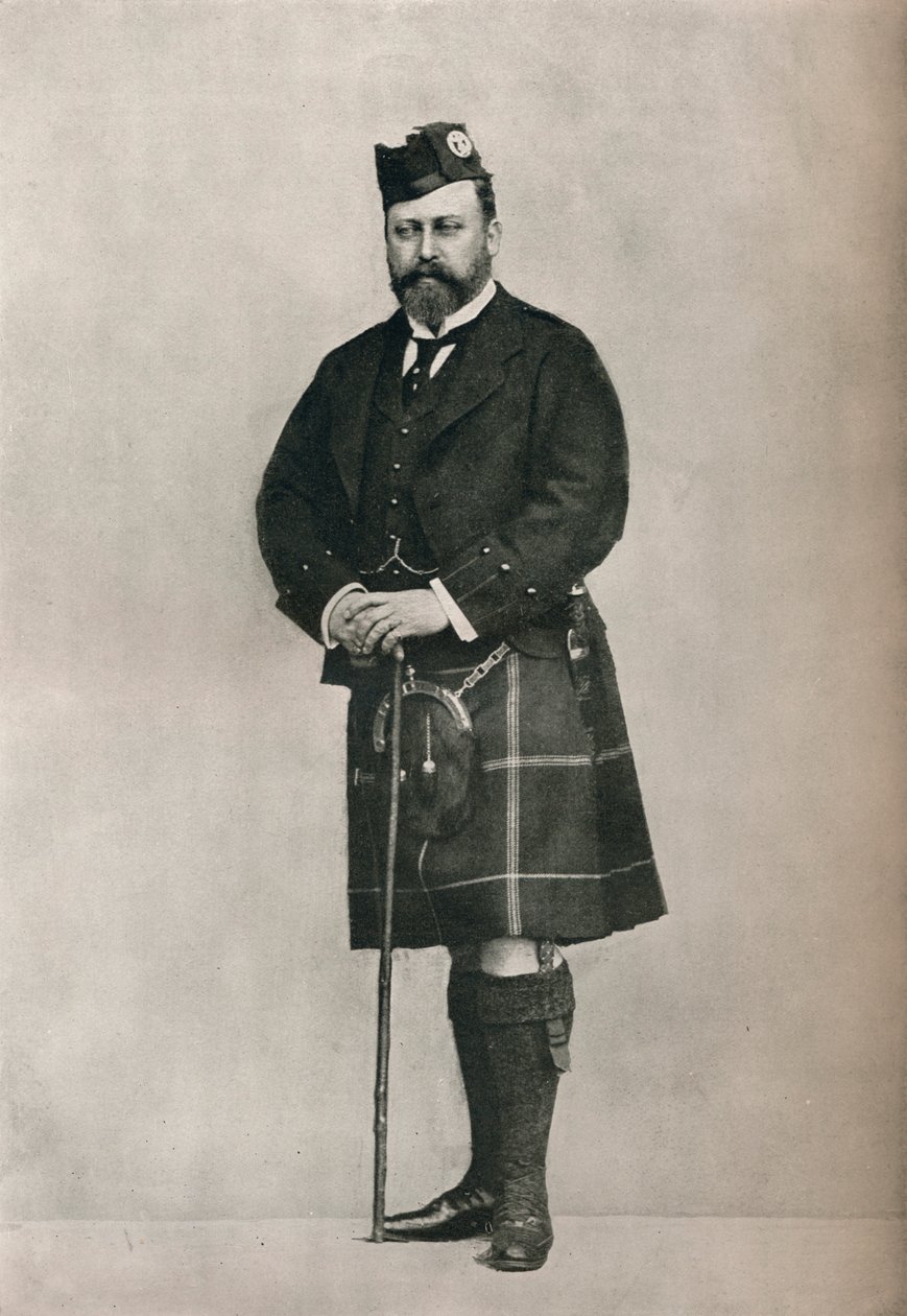 Princ z Walesu v kostýmu Highland, c1886 1910 od William and Daniel Downey