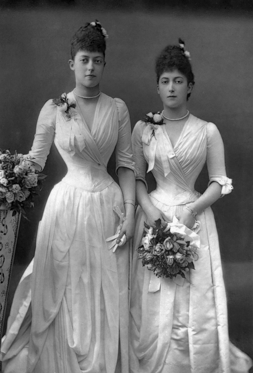 Princezny Victoria 1868-1935 a Maud 1869-1938 z Walesu, 1890. od William and Daniel Downey
