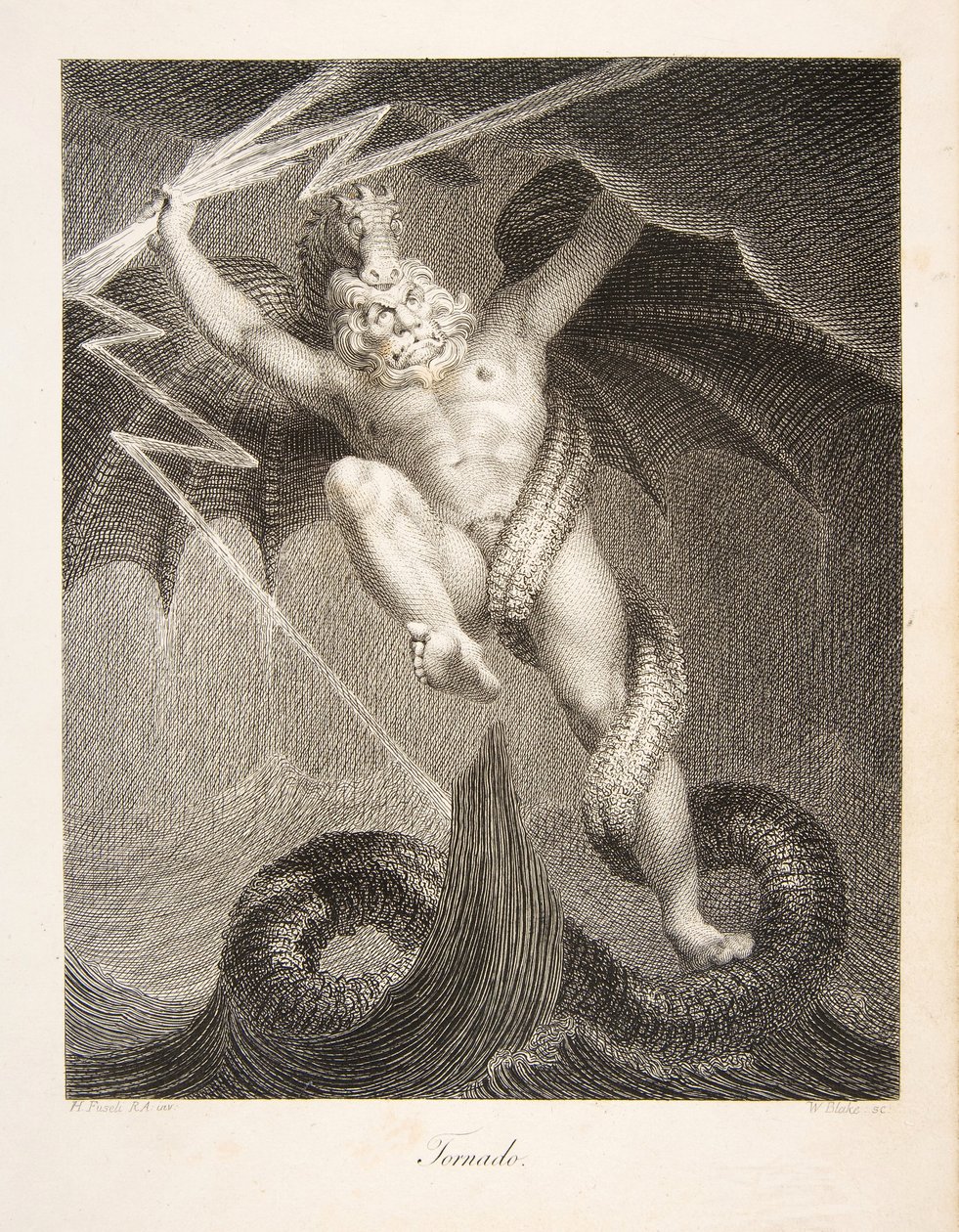 Tornádo, hospoda. 1795 (rytina) od William and Fuseli Henry Blake
