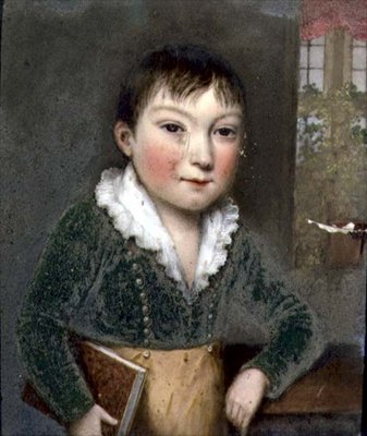 Neznámý syn z rodinných portrétů FitzHerbertů, kolem roku 1817 (břidlice) od William the Elder Corden