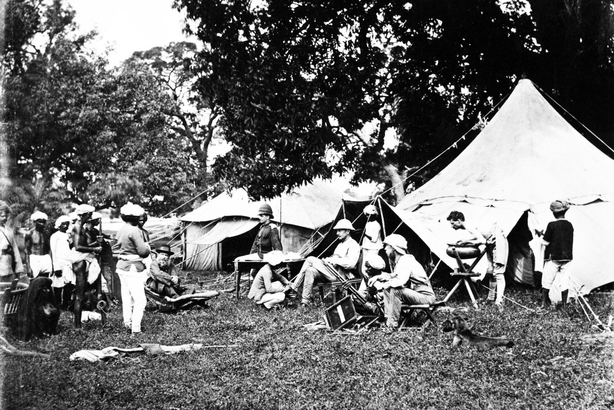 Britský indický armádní tábor, c.1860 od Willoughby Wallace Hooper