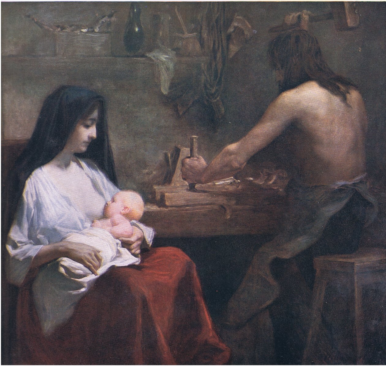 Svatá rodina, Bibbys Annual, 1916-17 od Willy Martens
