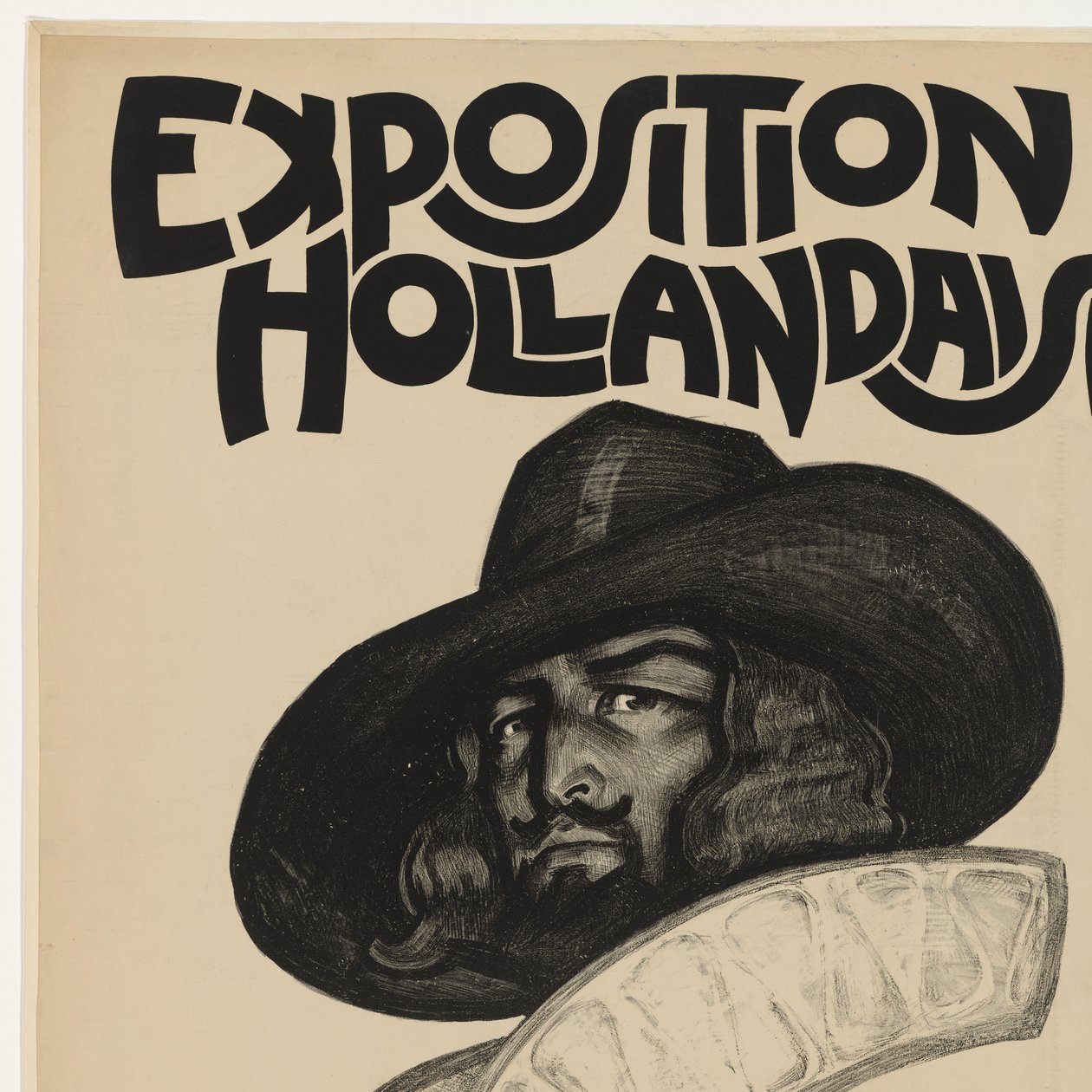 Plakát k výstavě Hollandaise v Paříži, 1921 Výstava Hollandaise (název na objektu) od Willy Sluiter