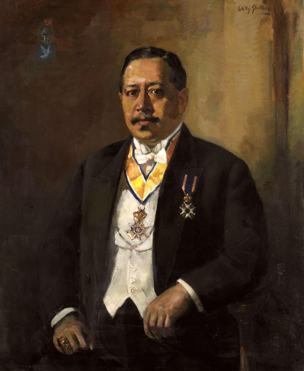 Willem Martinus Godfried Schumann (1877-1952). předseda Lidové rady (1919-1925) od Willy Sluiter