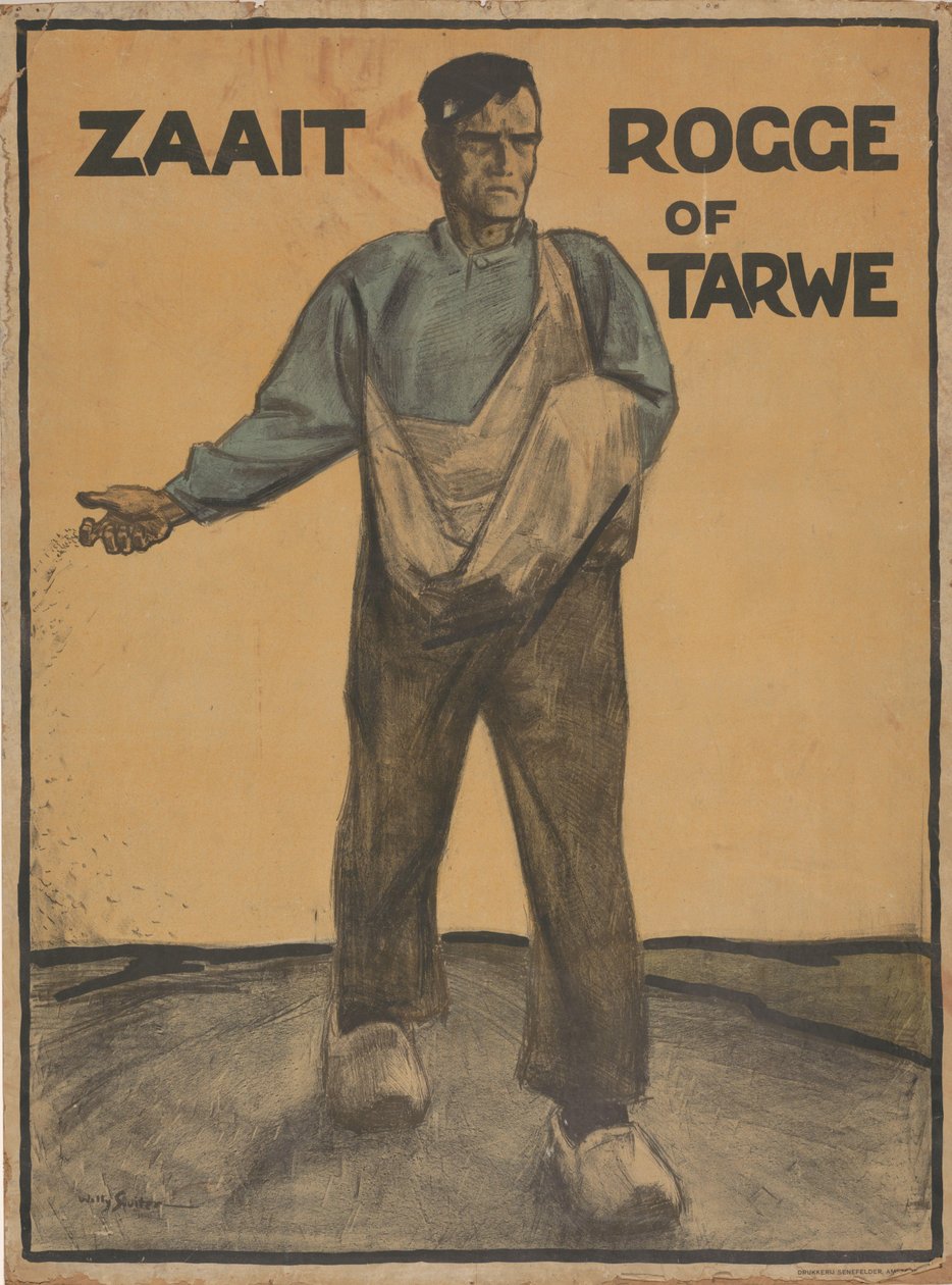 Zasévá žito nebo pšenici od Willy Sluiter