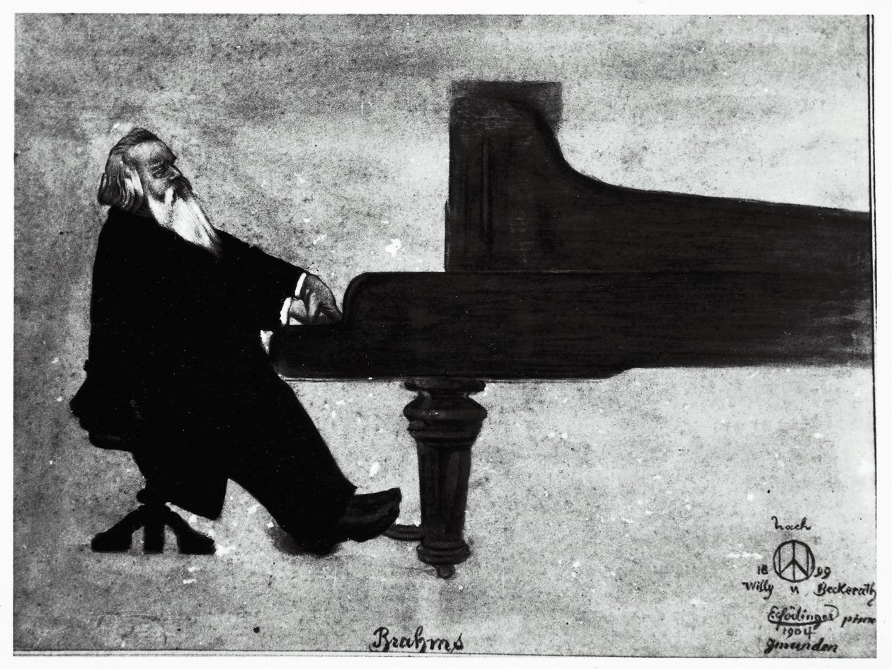 Německý skladatel Johannes Brahms (Hamburg od Willy von Beckerath