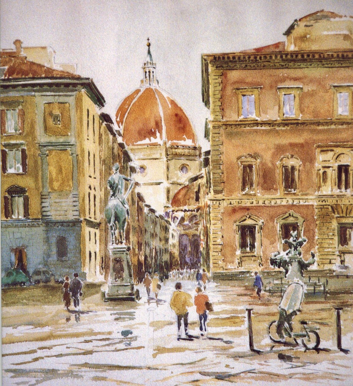 206 Piazza SS Annunziata, déšť od Wilson Clive