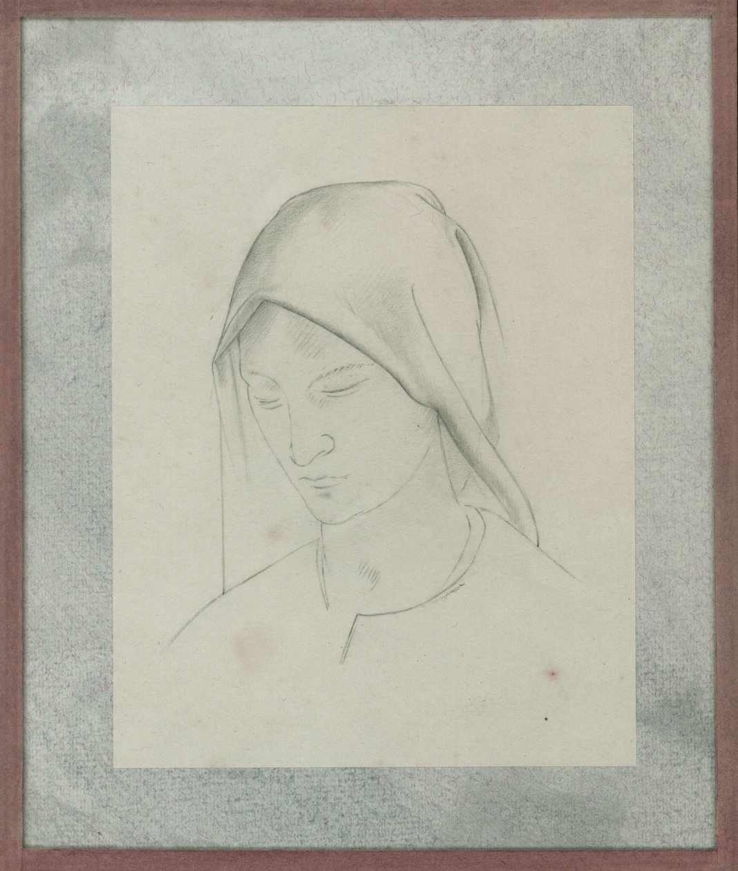 Studie k oltářnímu obrazu sv. Martina, kolem roku 1928 (tužka na papíře) od Winifred Knights