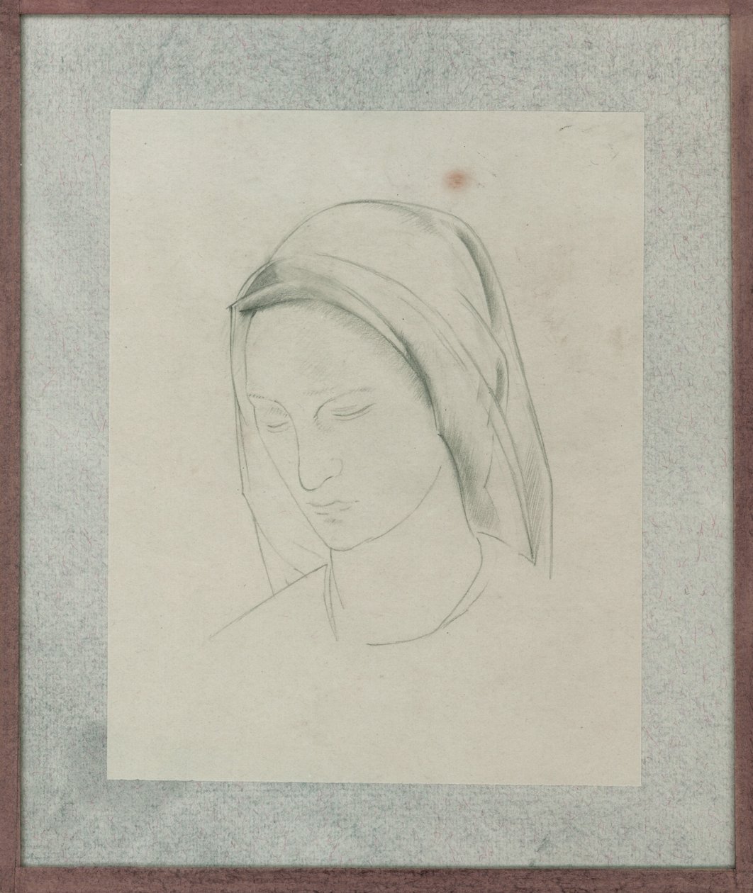 Studie k oltářnímu obrazu sv. Martina, kolem roku 1928 (tužka na papíře) od Winifred Knights