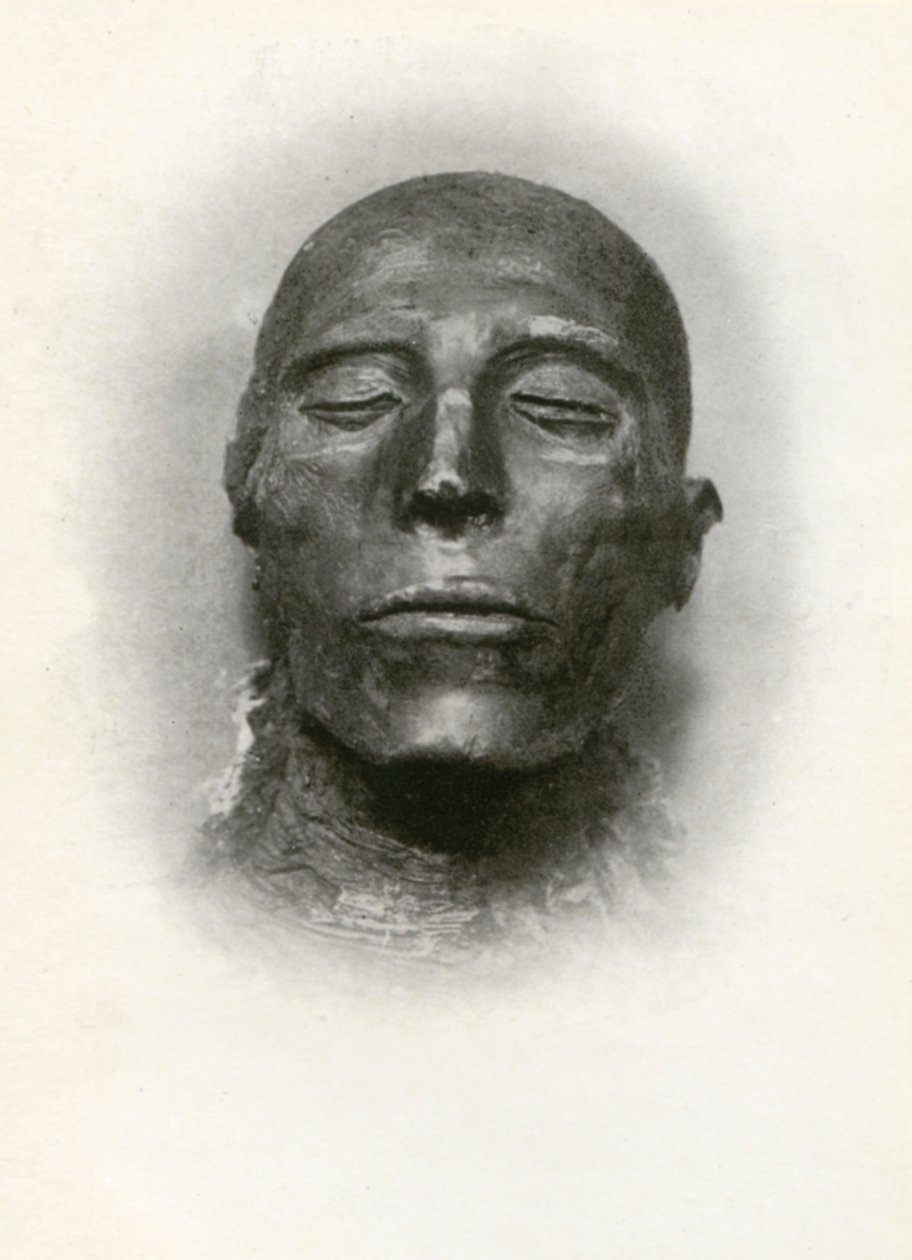Hlava mumie Setyho I., staroegyptského faraona 19. dynastie, c1279 př.nl 1926. od Winifred Mabel Brunton
