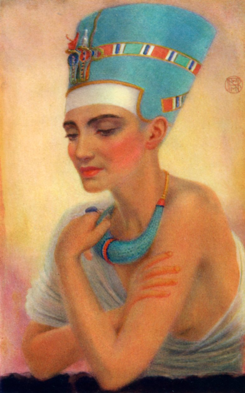 Nefertiti, staroegyptská královna 18. dynastie, 14. století před naším letopočtem 1926. od Winifred Mabel Brunton