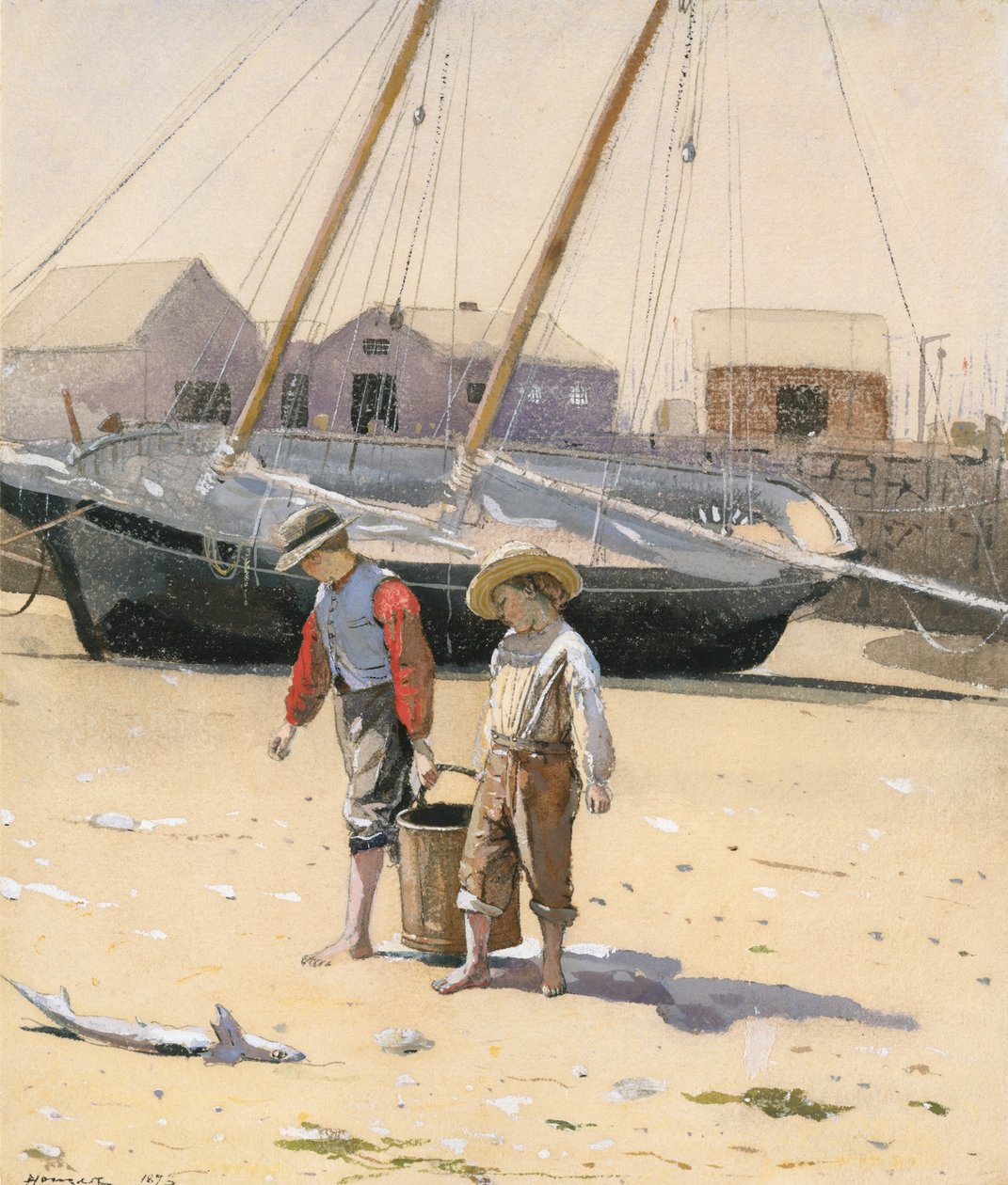 Košík škeblí od Winslow Homer