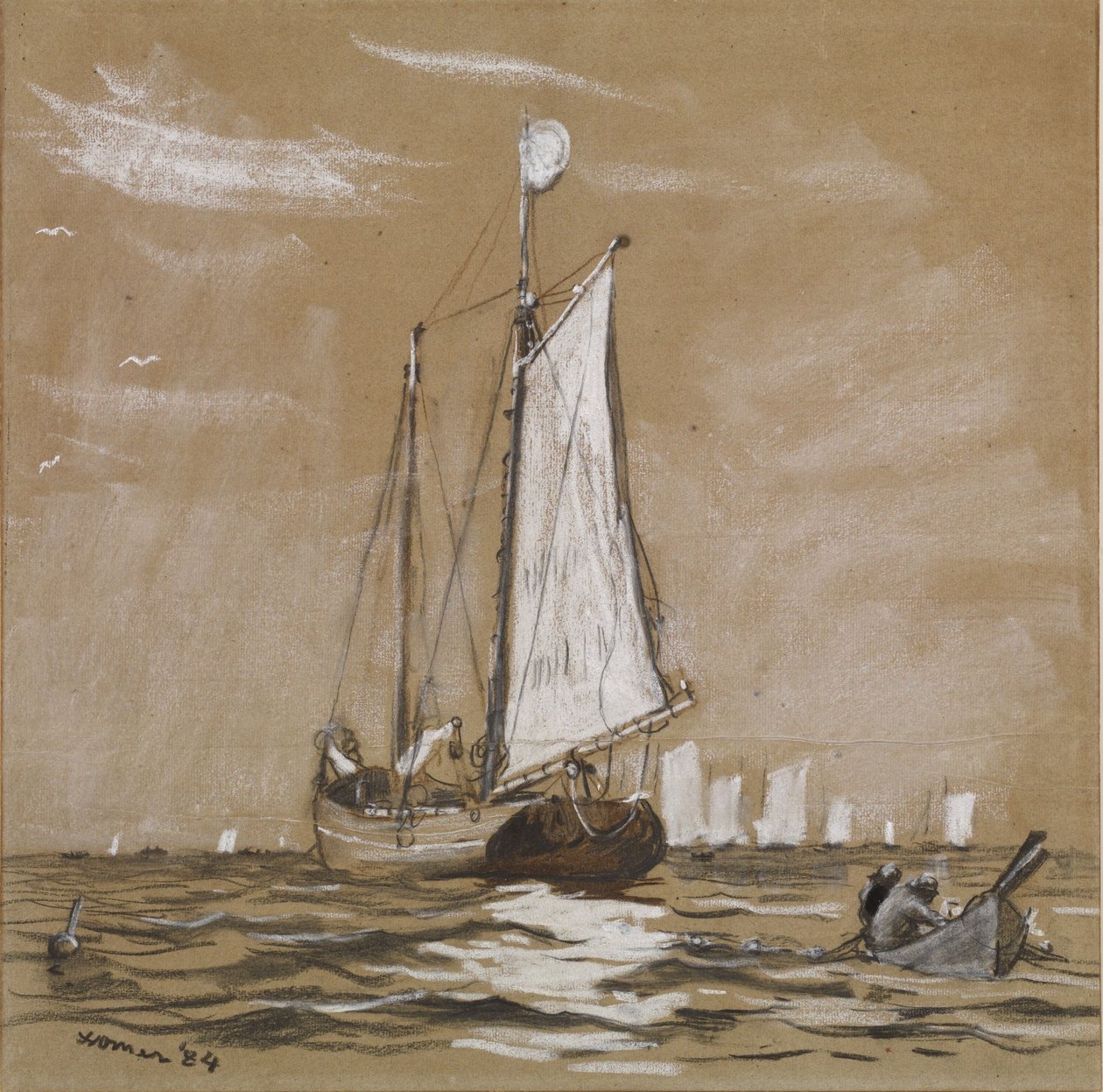 Rybářský škuner od Winslow Homer
