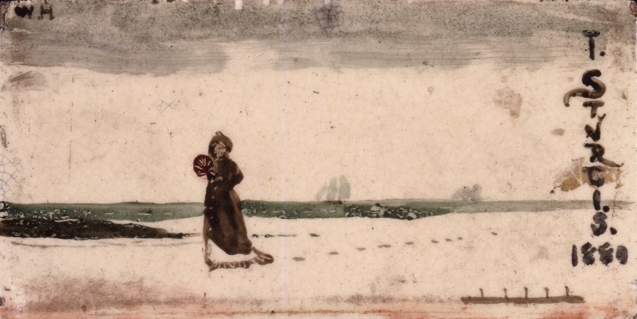 Plážová scéna, 1880 od Winslow Homer